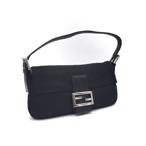 fendi baguette black vintage